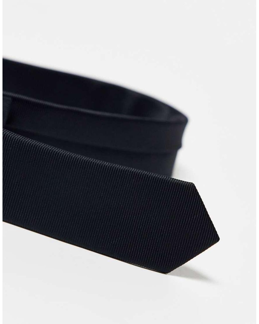 ASOS Blue Satin Skinny Tie for men