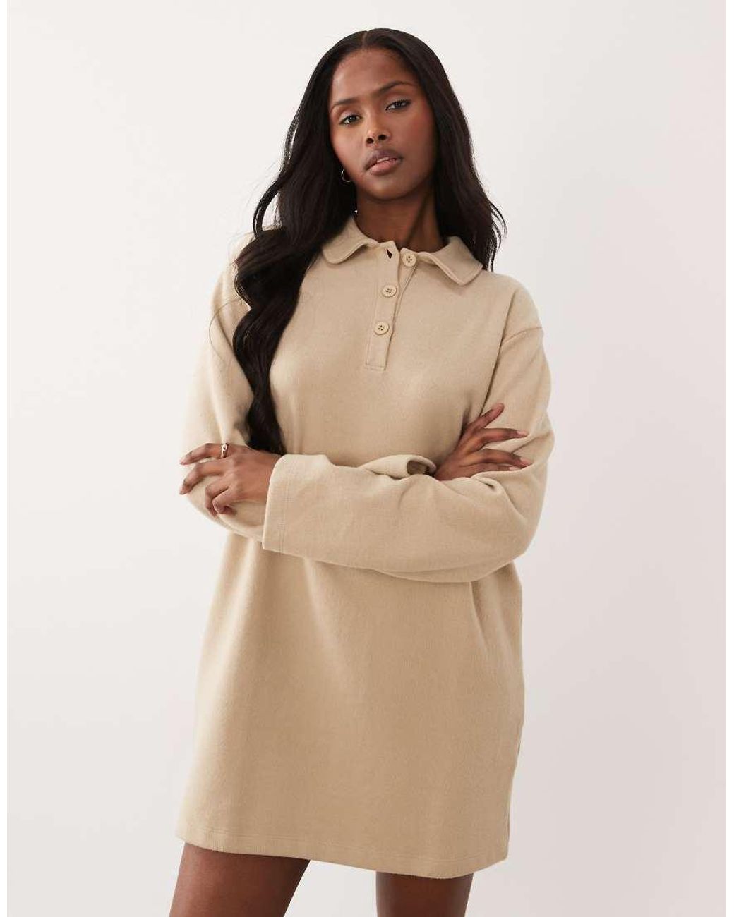 ASOS Natural Supersoft Rugby Dress