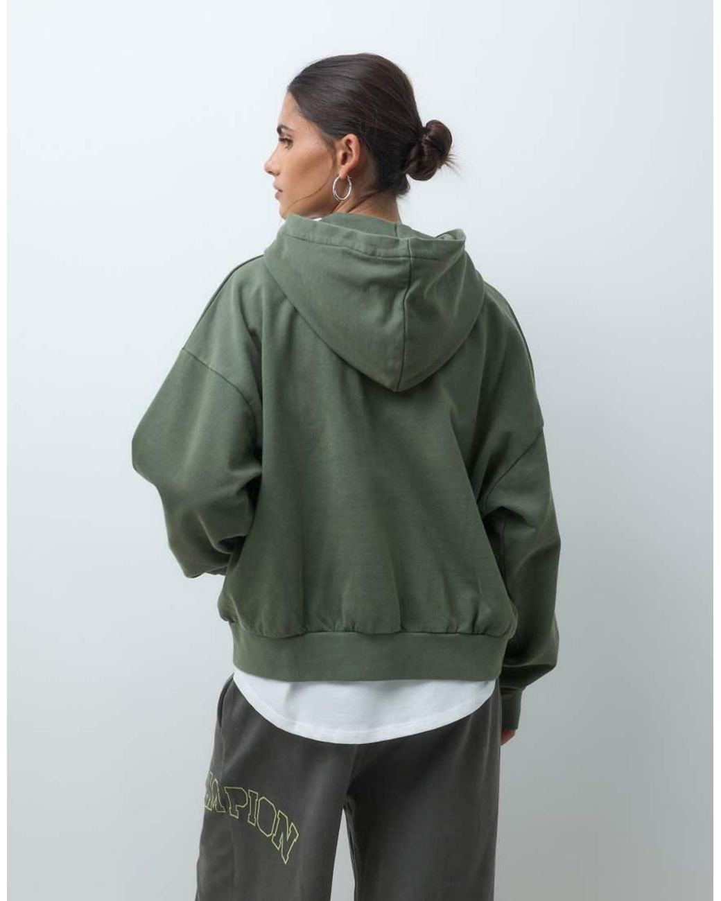 Champion Green Future Memories Oversized Hoodie