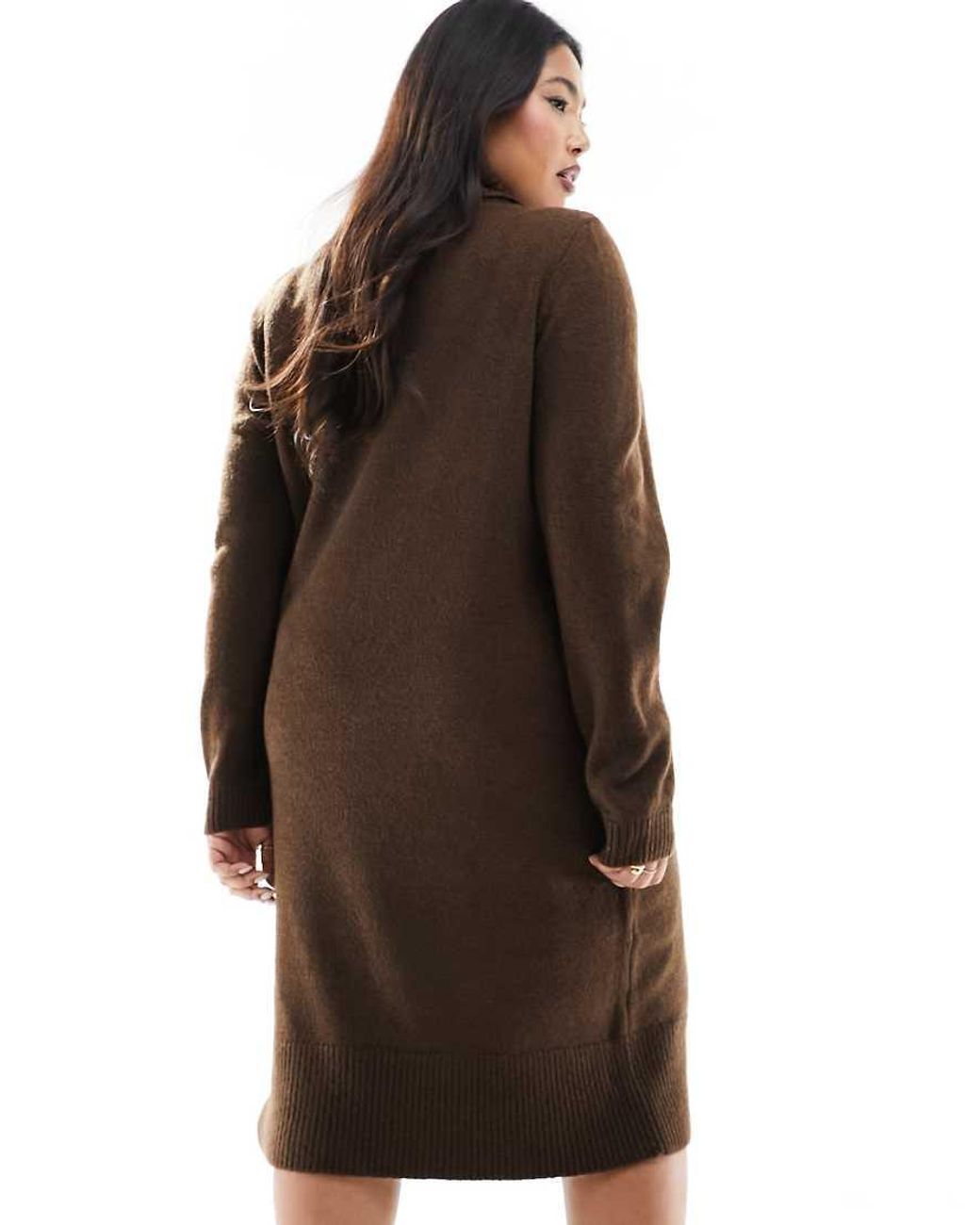 ONLY Black Roll Neck Knitted Dress