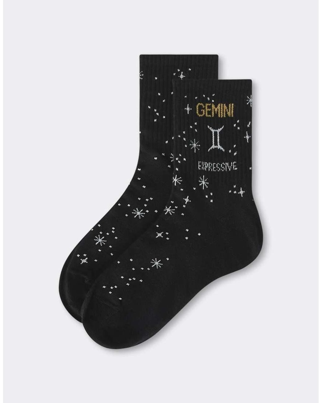 Calzedonia White Astrology Collection Socks