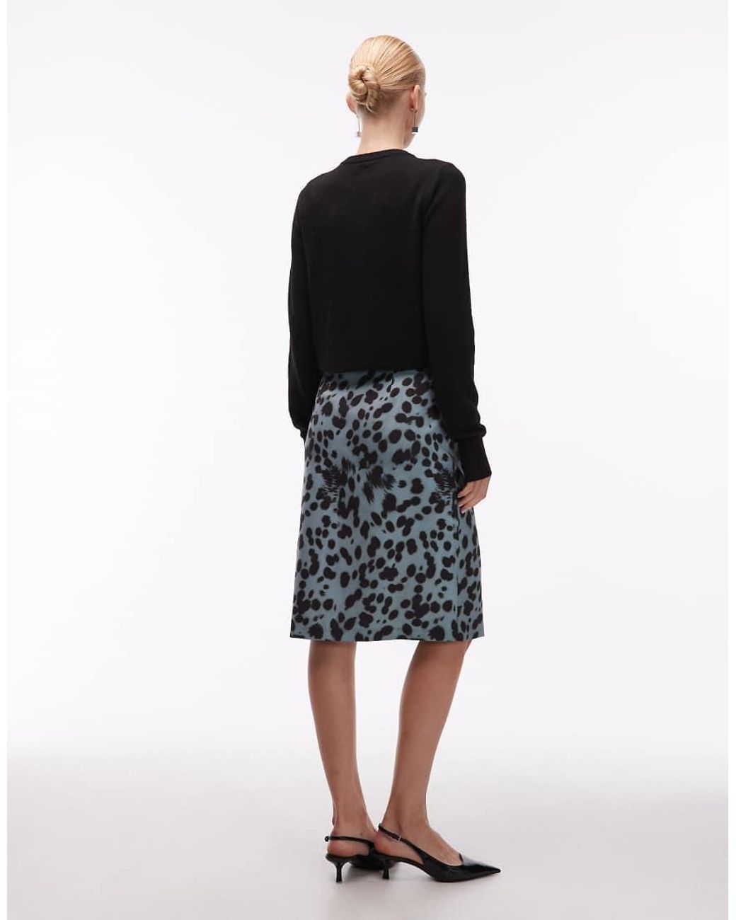 ASOS Blue Midi Skirt