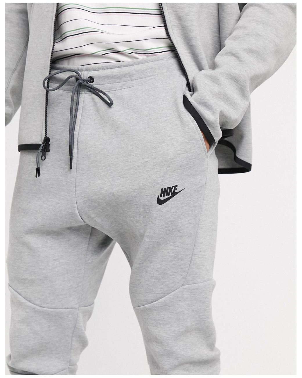 nike tech fleece joggers light bone