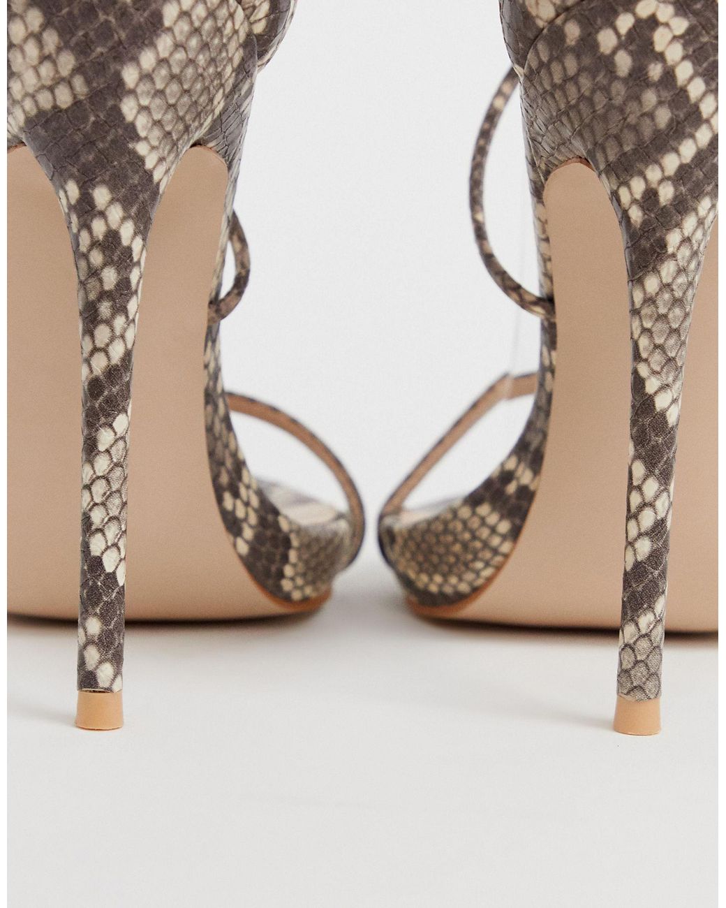 Snake Pattern Designer Heel at Rs 475/pair | Heel Sandal in New Delhi | ID:  23815325433