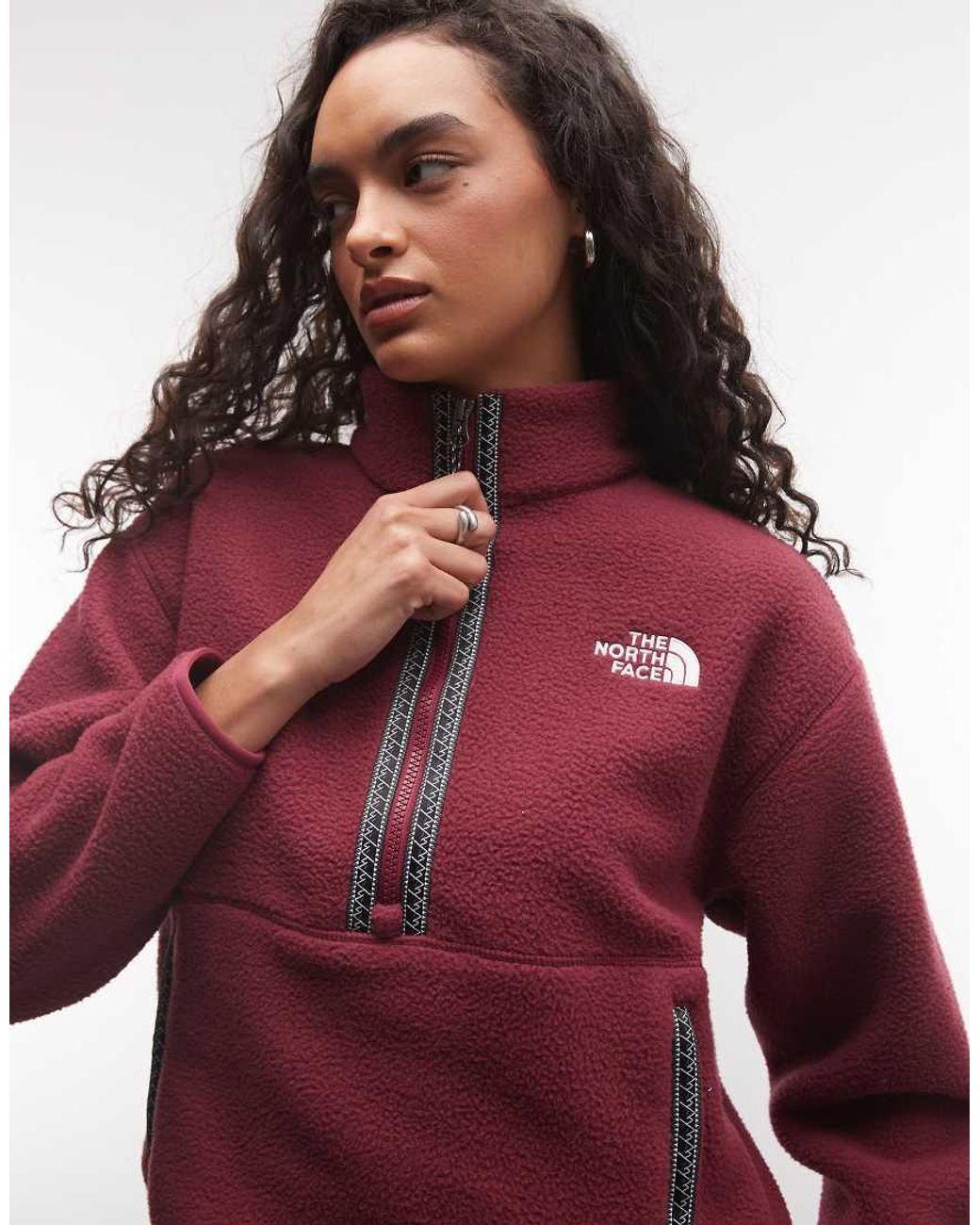 The North Face Red Fleeski 1/4 Zip