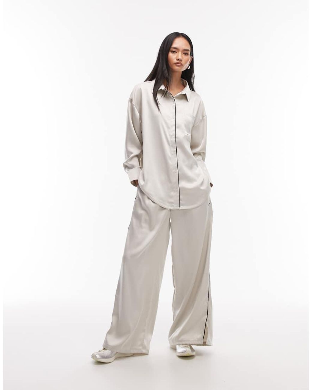 Nike Natural Satin Long Sleeve Shirt
