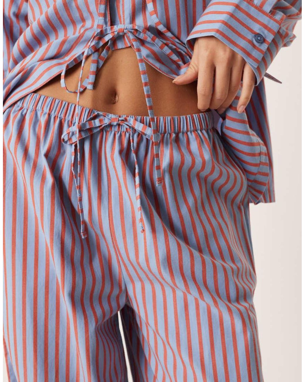 ASOS Purple Bow Detail Pyjama Set