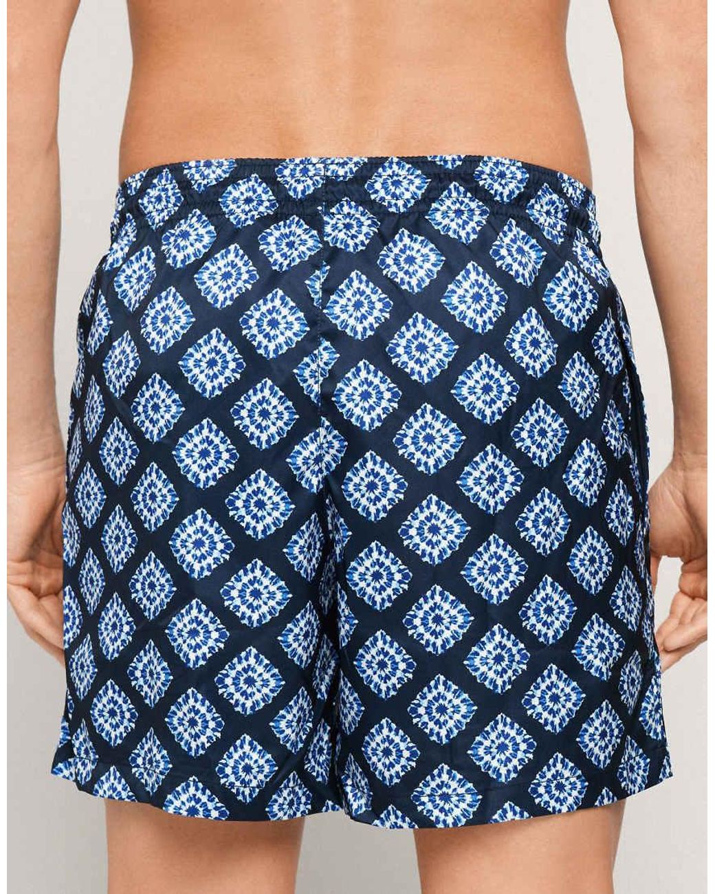 Tezenis Blue Printed Swimming Shorts for men