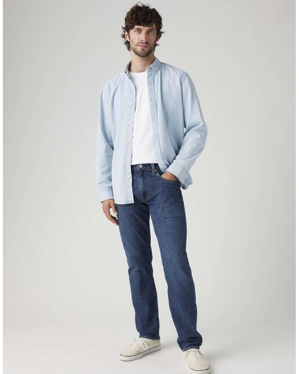 Levi's Blue 502 Taper Jeans for men
