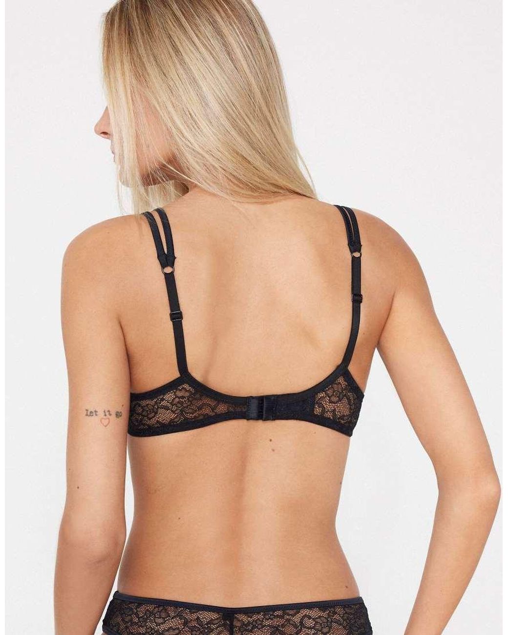 Tezenis Black Paris Mistery Essence Balconette Bra