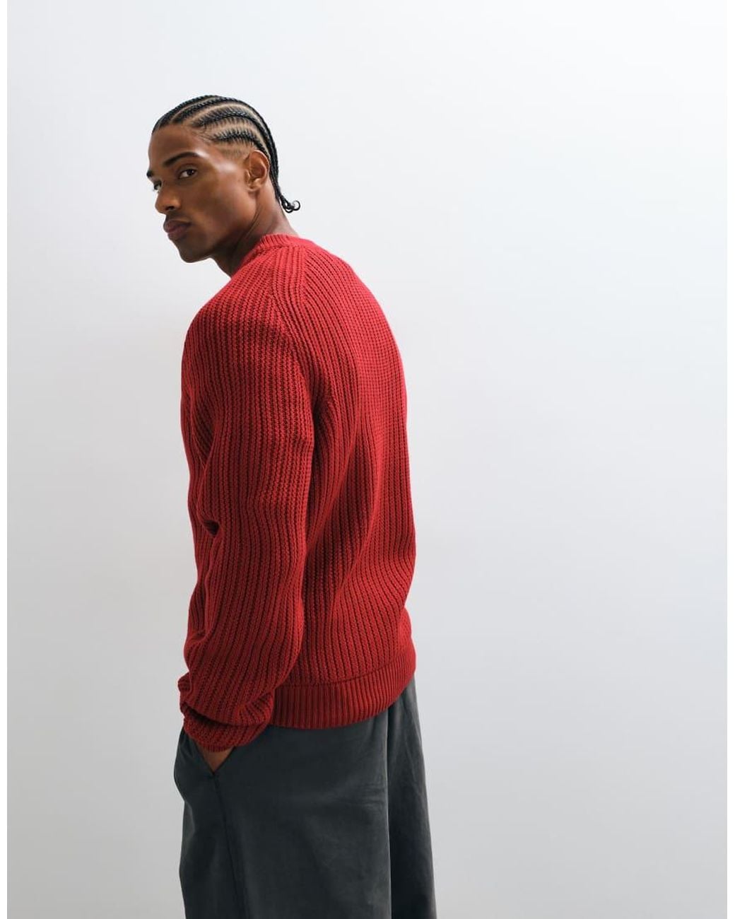 Jersey De Punto Collusion de hombre de color Red