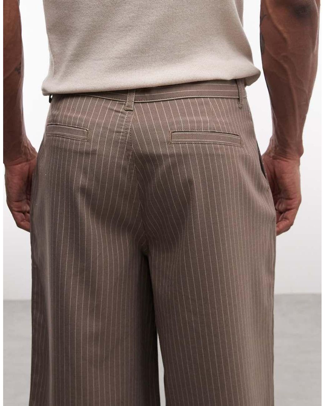 Collusion Brown Tailored Jort for men