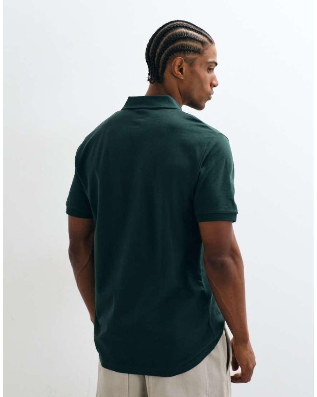 ASOS Green Essentials Regular Fit Polo for men