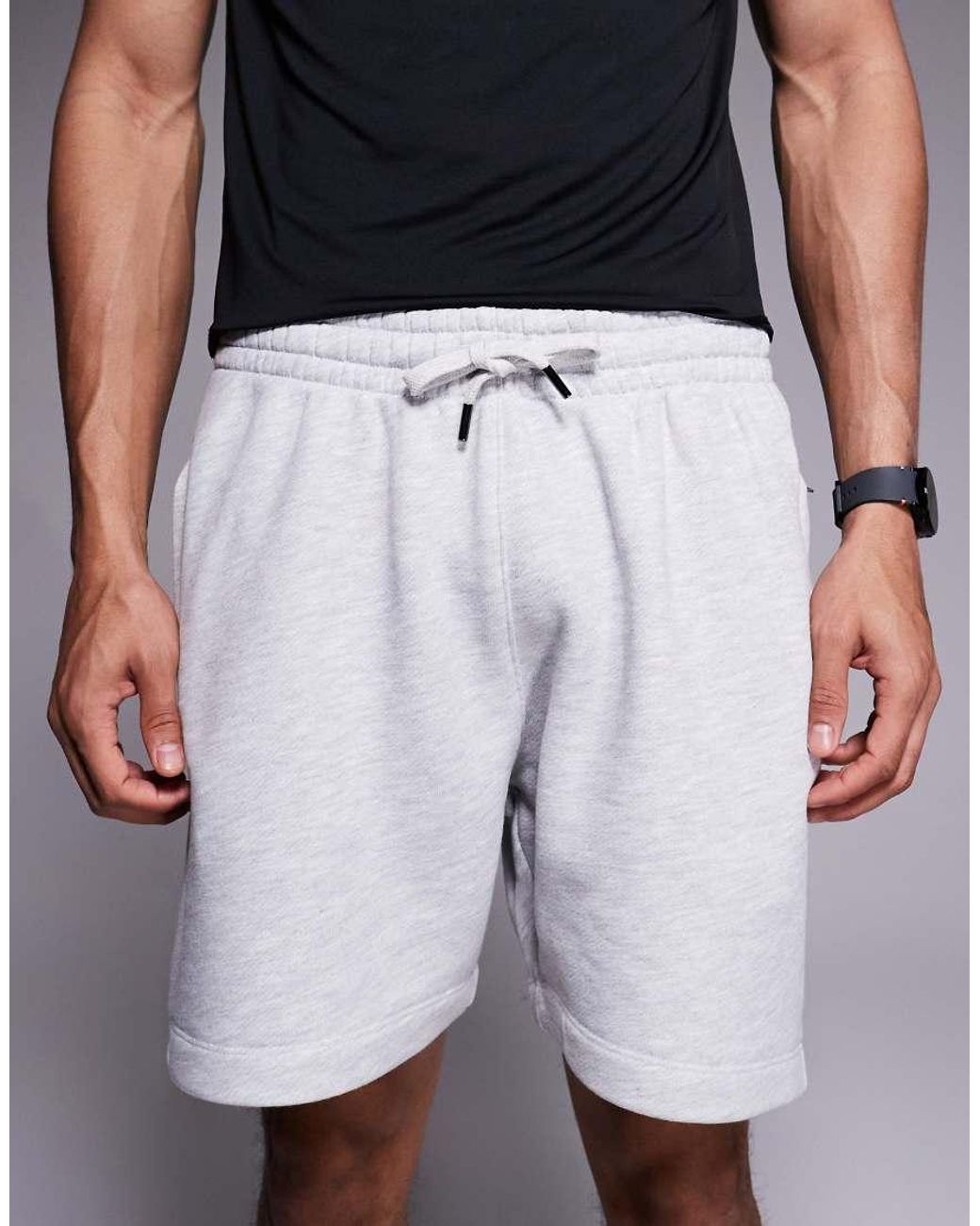 4505 Gray Icon Rest Day Heavyweight 420gsm Cotton 7 Inch Sweat Shorts for men