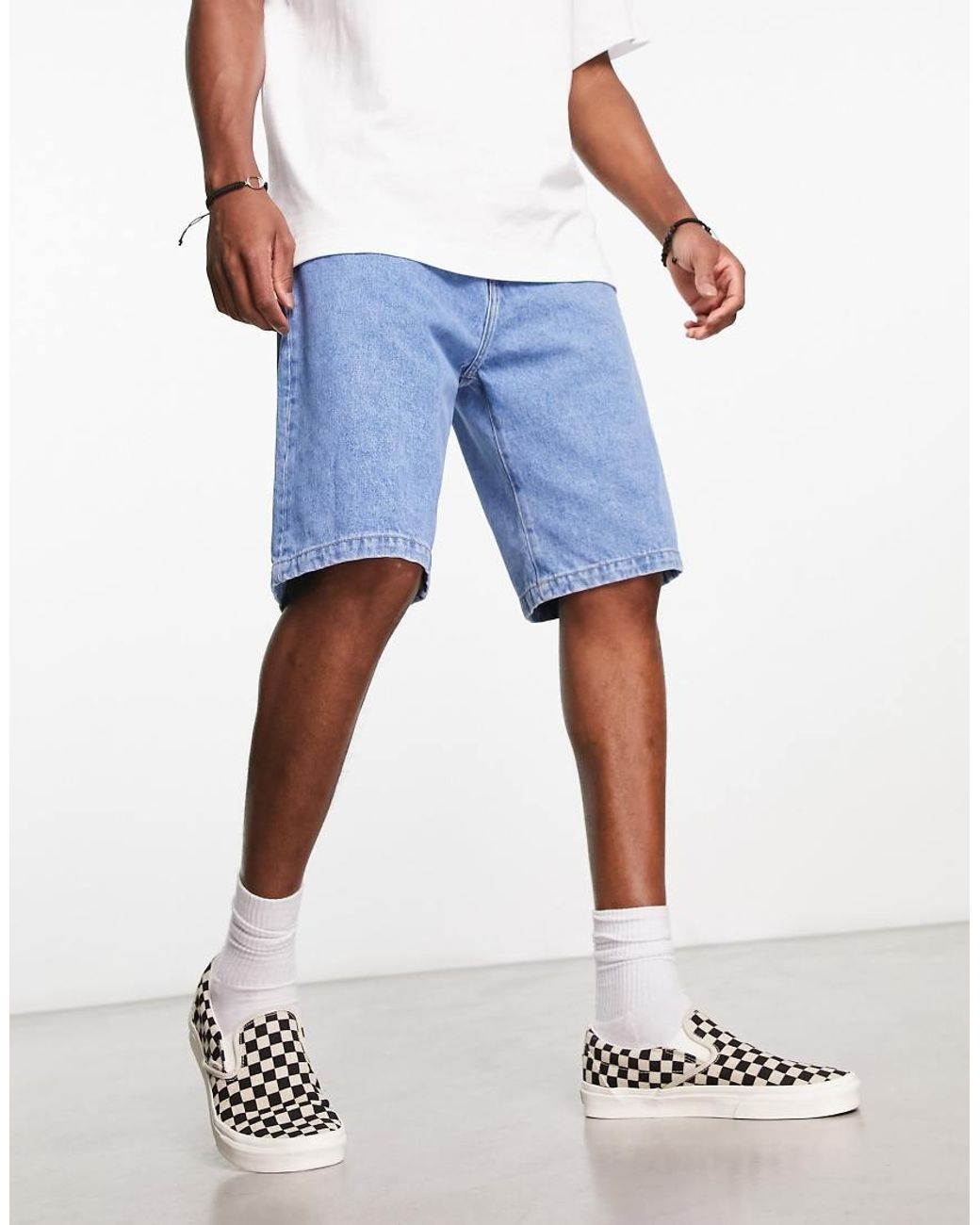 Carhartt Blue Landon Loose Fit Denim Shorts for men