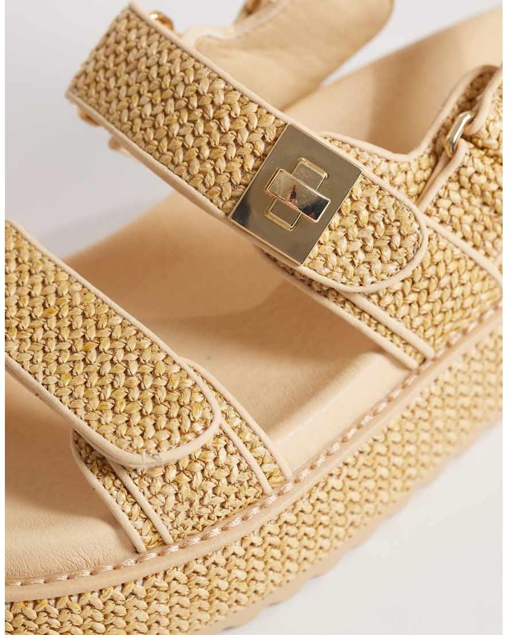 Steve Madden Natural Bigmona Flatform Sandals