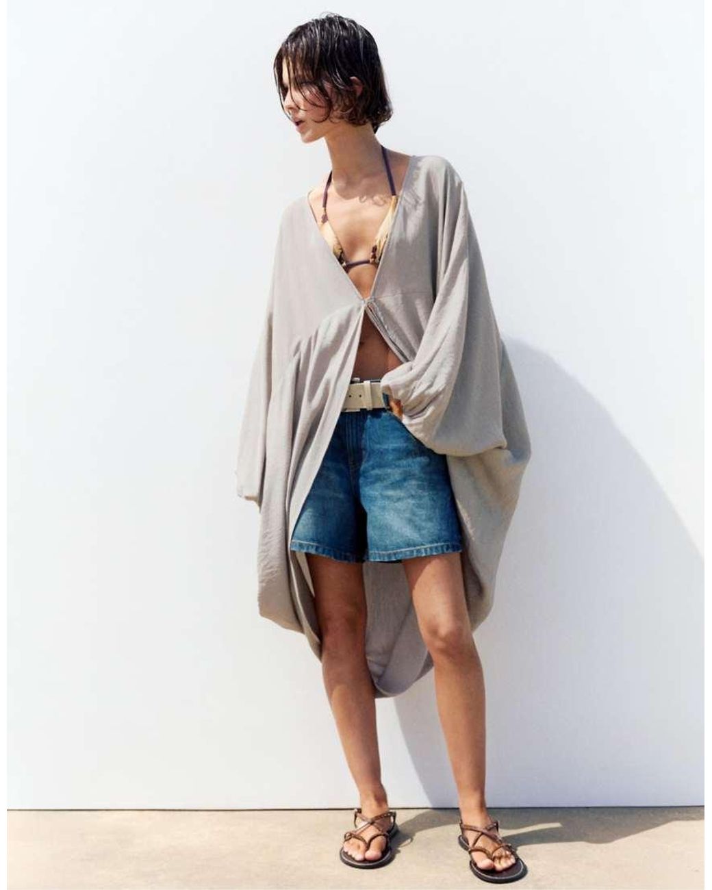 Pull&Bear Blue Kimono Tunic