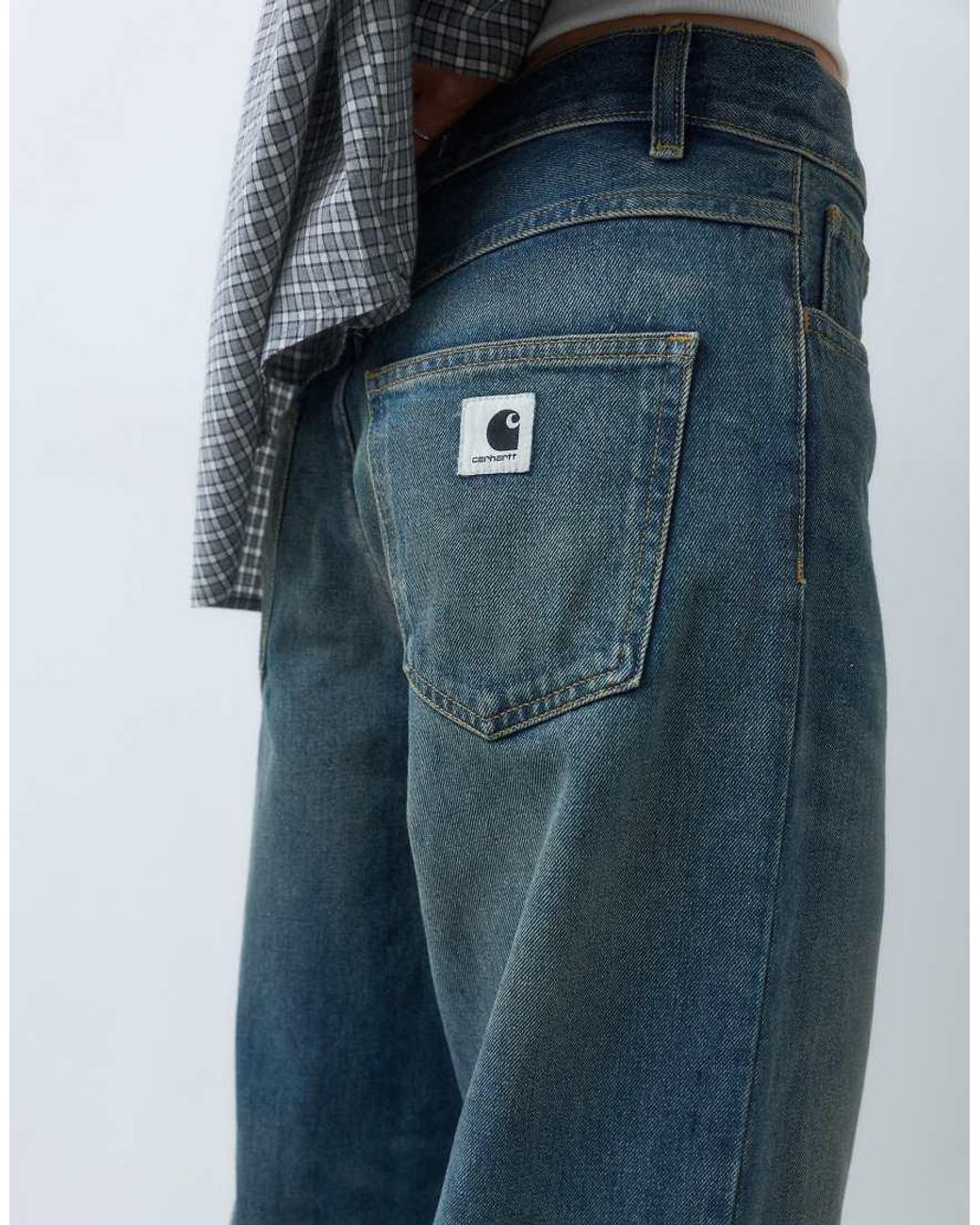 Carhartt Blue Brandon baggy Loose Straight Fit Jeans