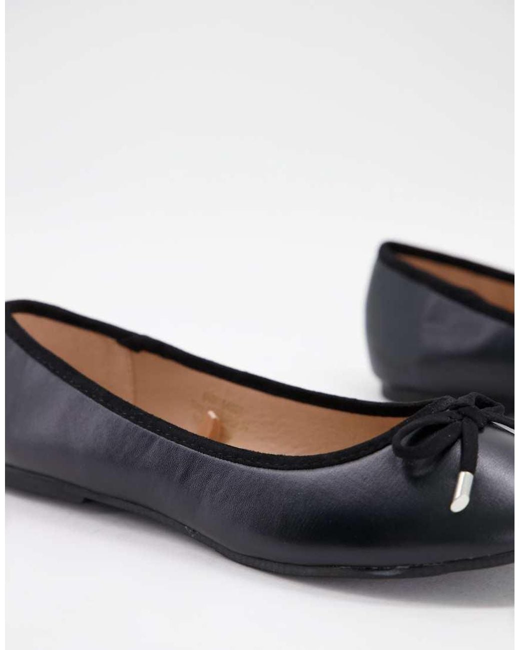 Yours Black Wide Fit Ballerina Shoe