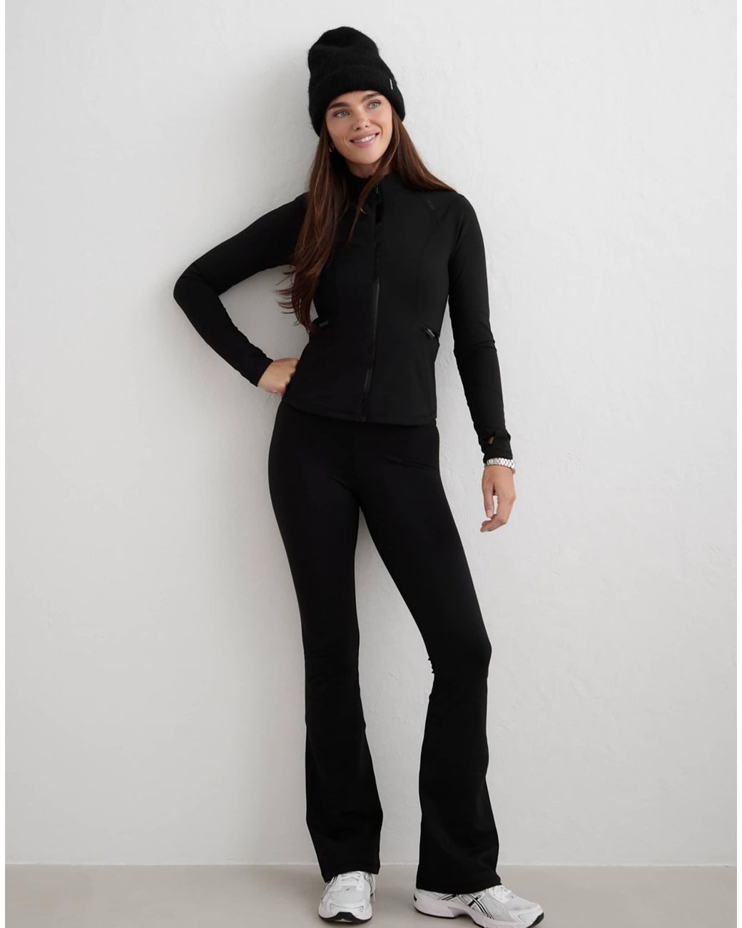 Veste zippée chaude e Aim'n en coloris Black