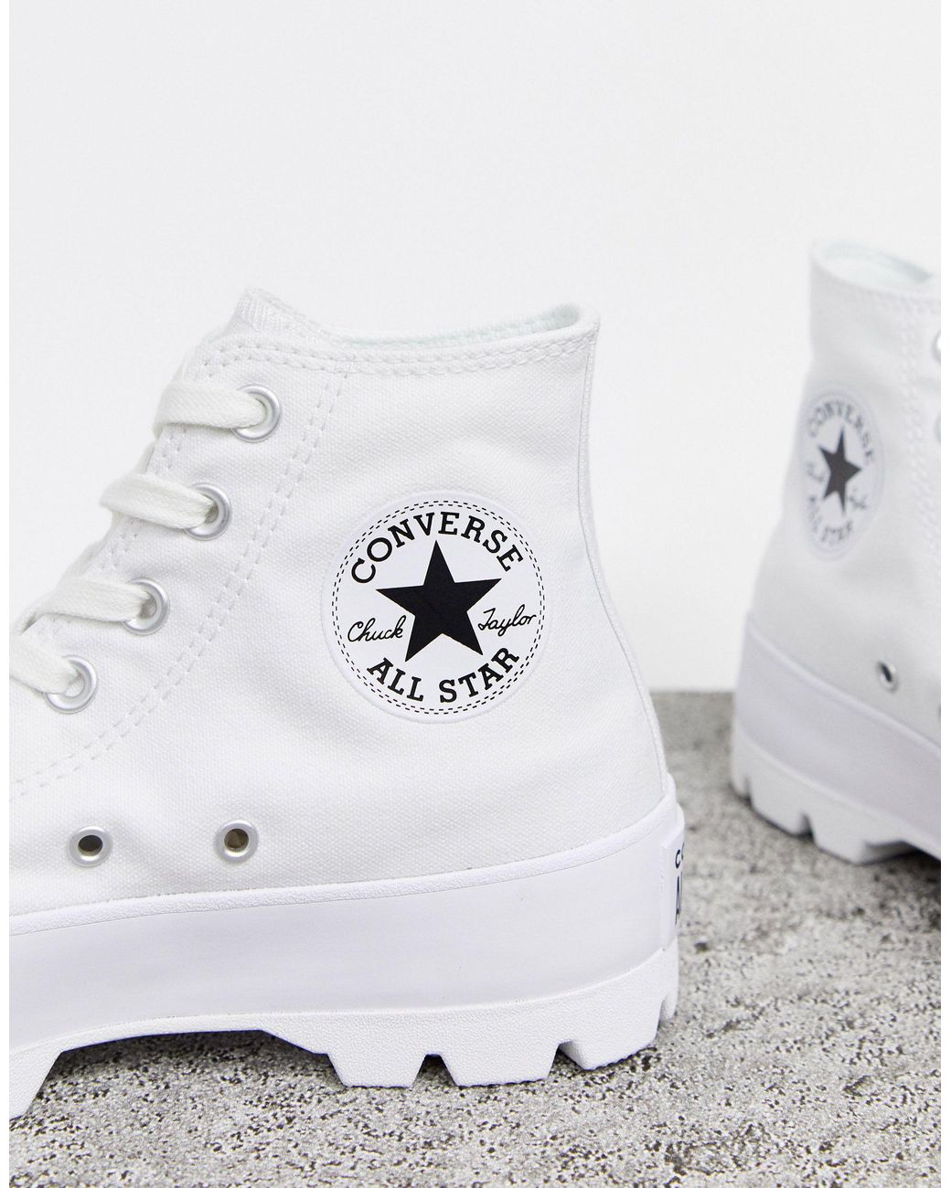 Converse Chuck Taylor Hi Chunky Sole Sneakers in White | Lyst Australia