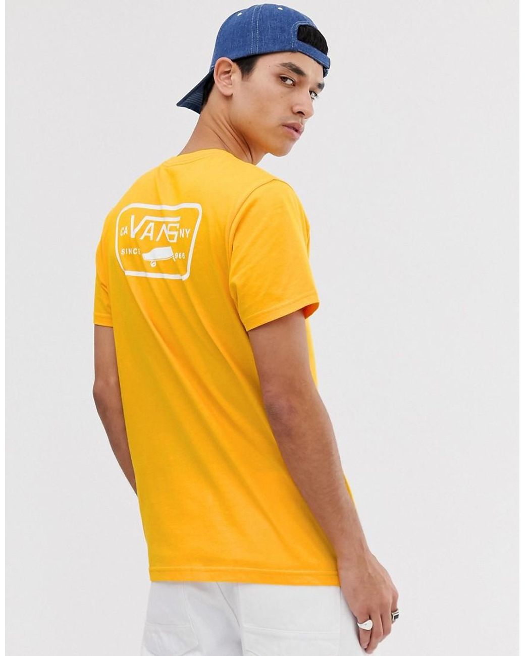 vans t shirt yellow