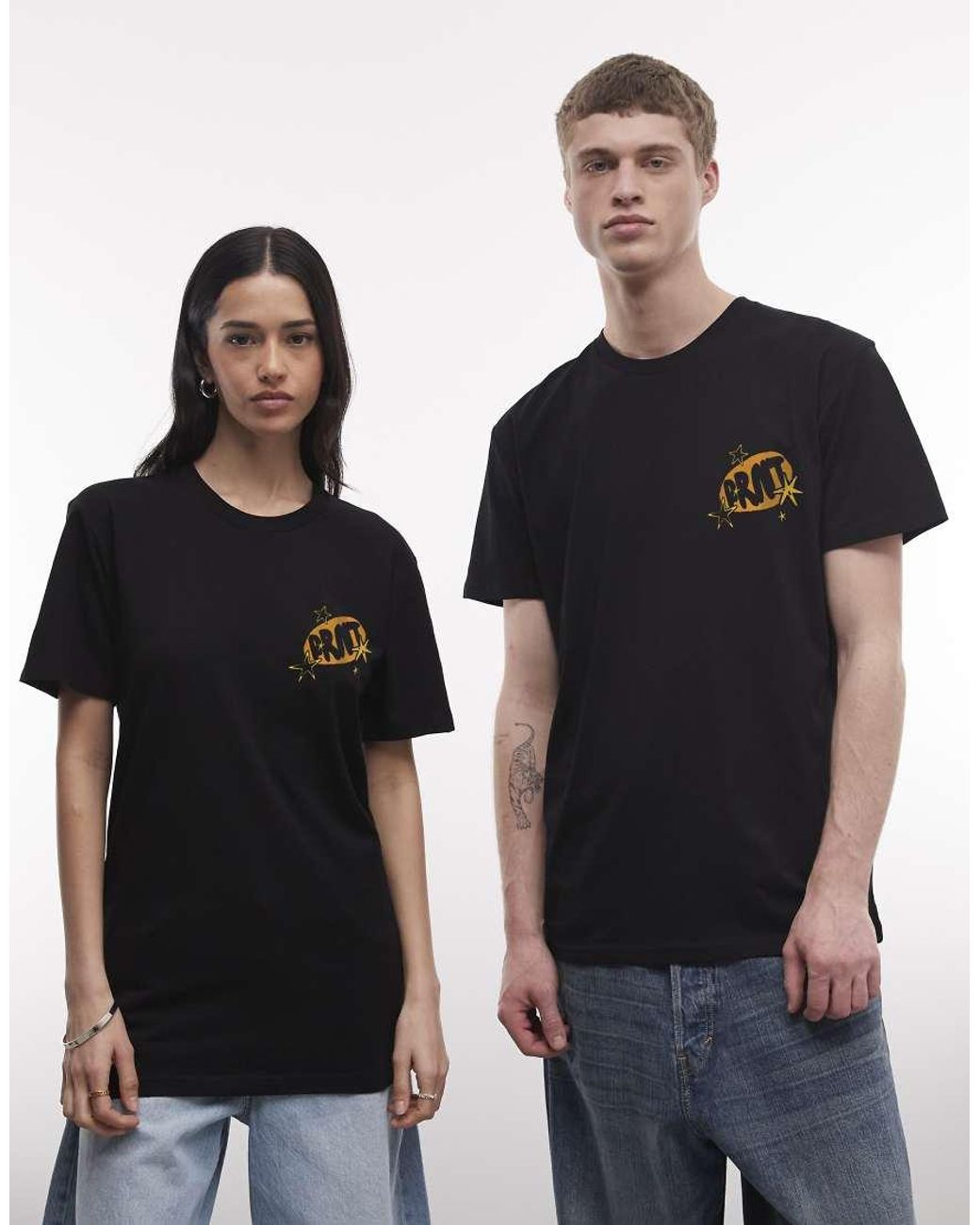 PRNT Black Hokkaido Relaxed T-Shirt