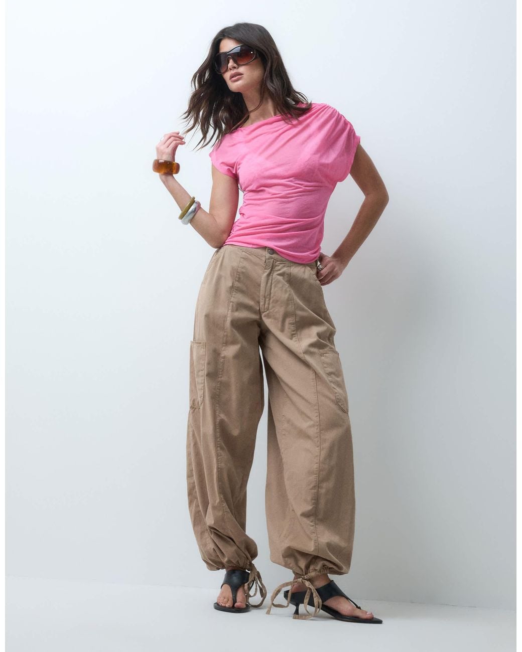 ASOS Multicolor Casual Pants With Elasticated Hem