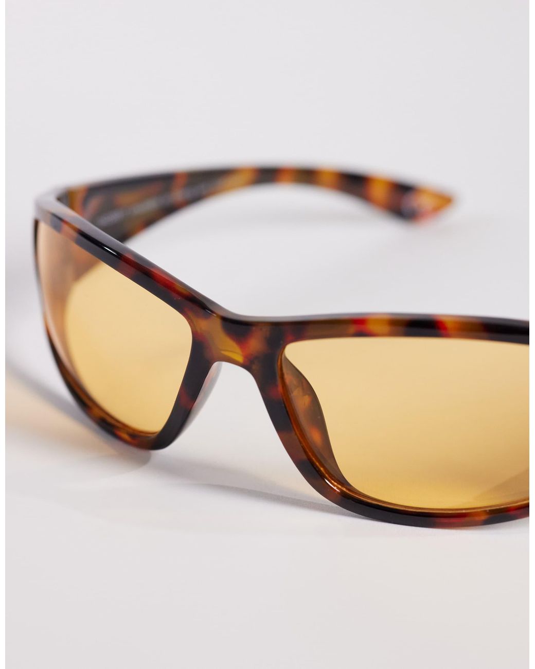 ASOS Natural Wrap Sunglasses for men