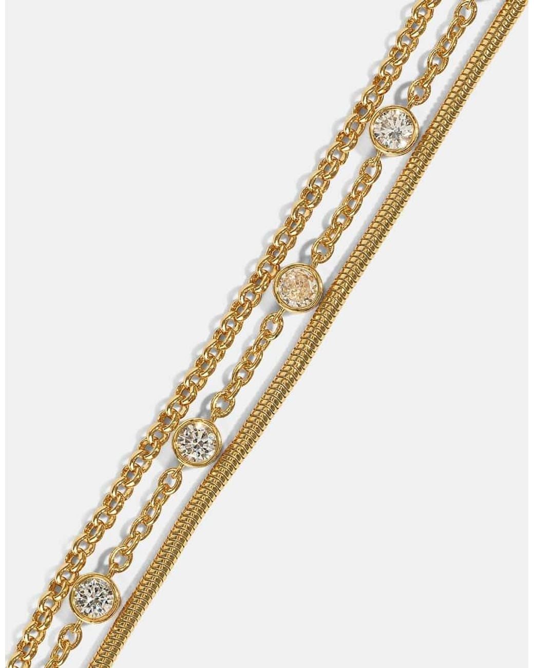 CERNUCCI Black Triple Layer Rolo Bracelet