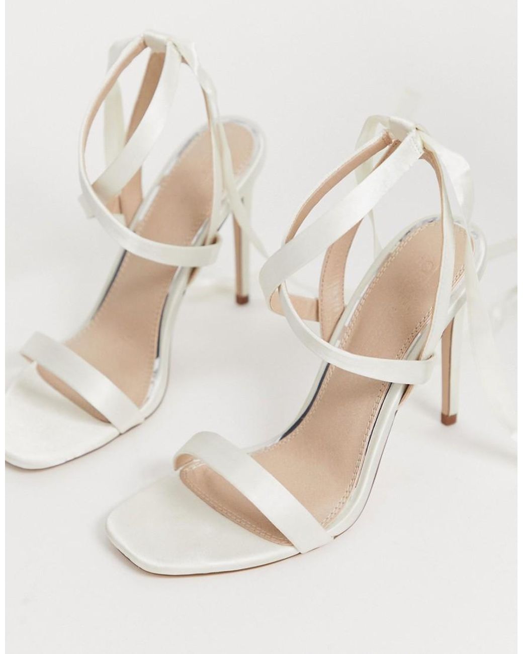 Hollis Barely There Heeled Sandals Barely There High Heel Sandals In Blush Pink Glitter by Shoe Closet