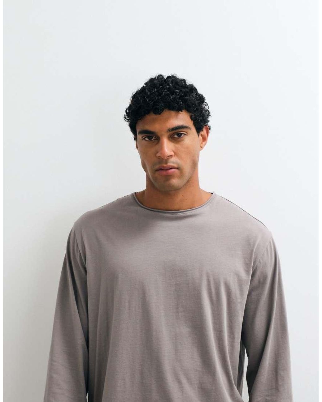 ARKET Gray Oversized Long Sleeve T-shirt for men