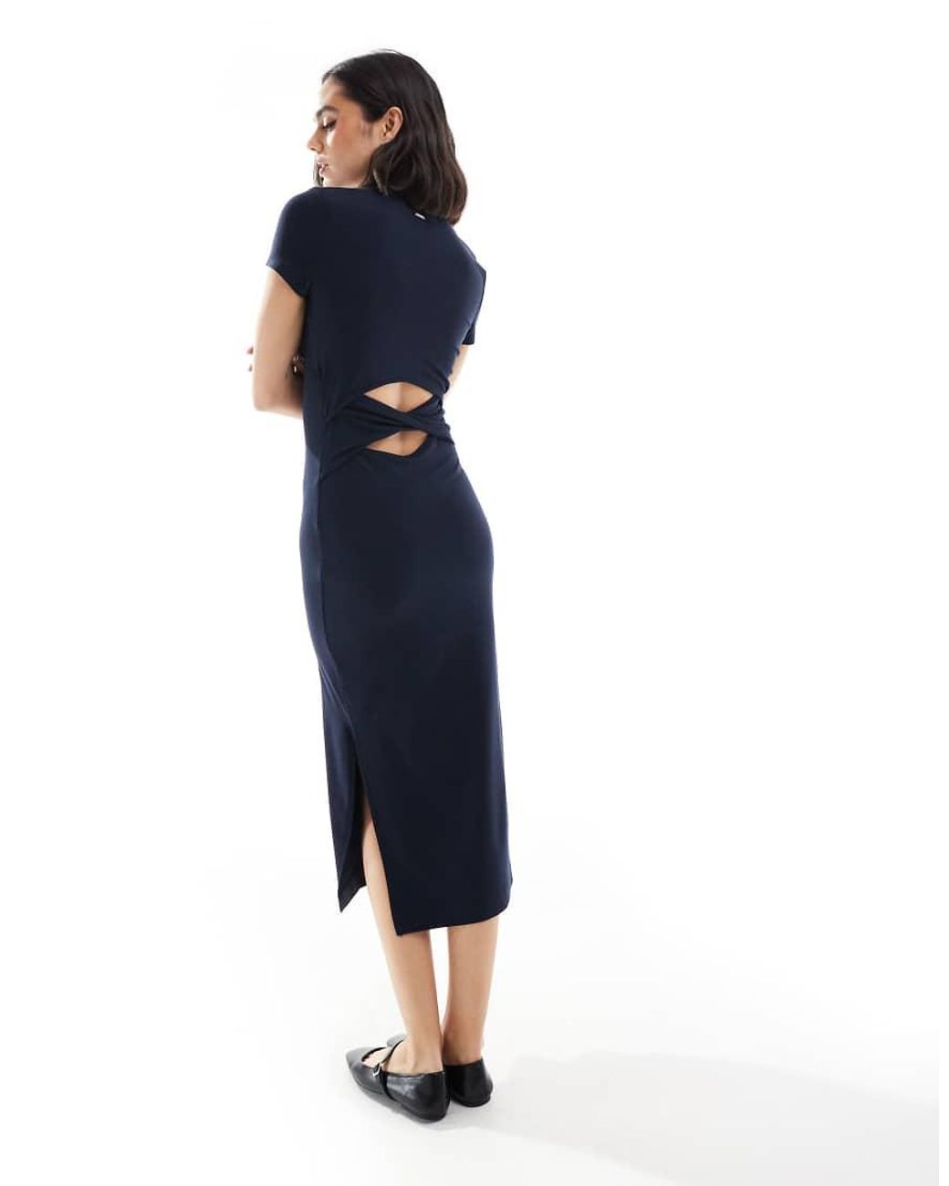 Superdry Blue Midi T-Shirt Dress