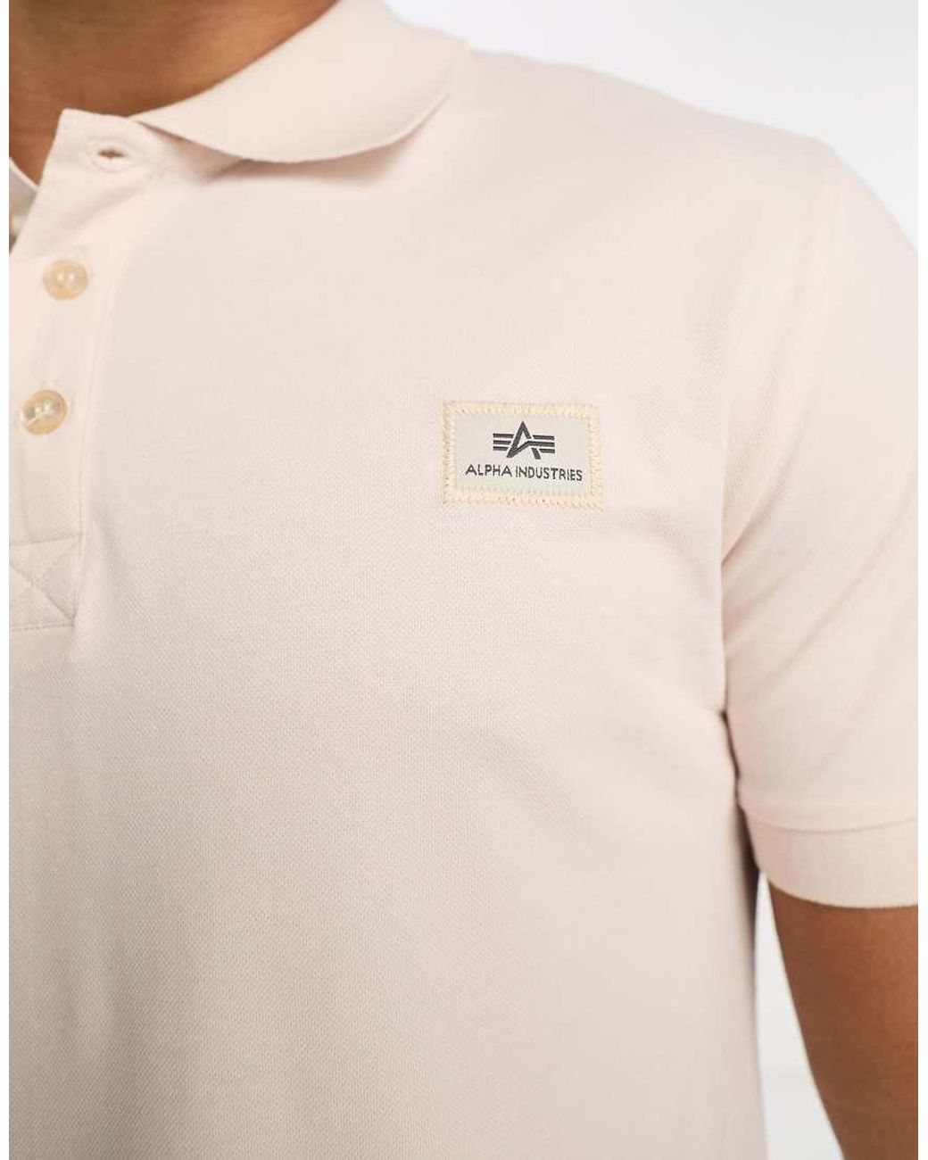 Alpha Industries White X-Fit Polo for men