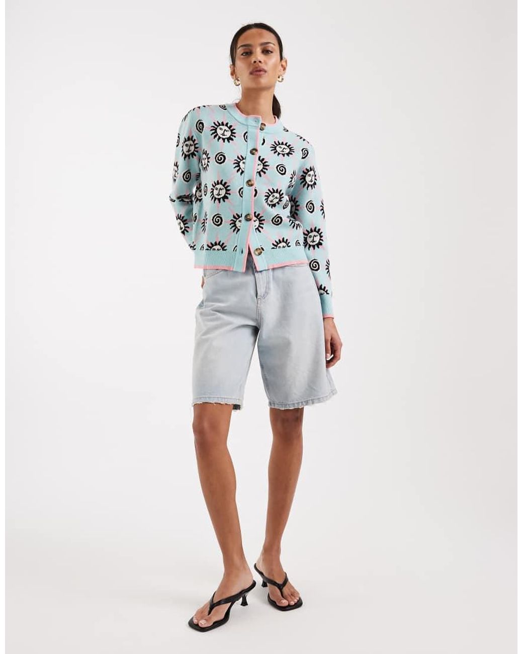 Never Fully Dressed Blue Hollie Knit Cardigan