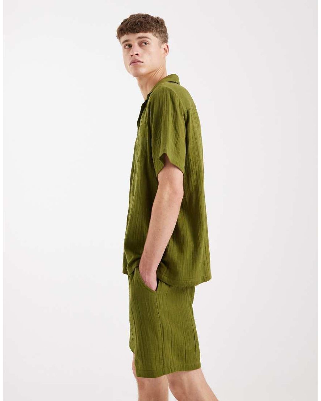 Sol Beach Green Beach Short Co-Ord for men