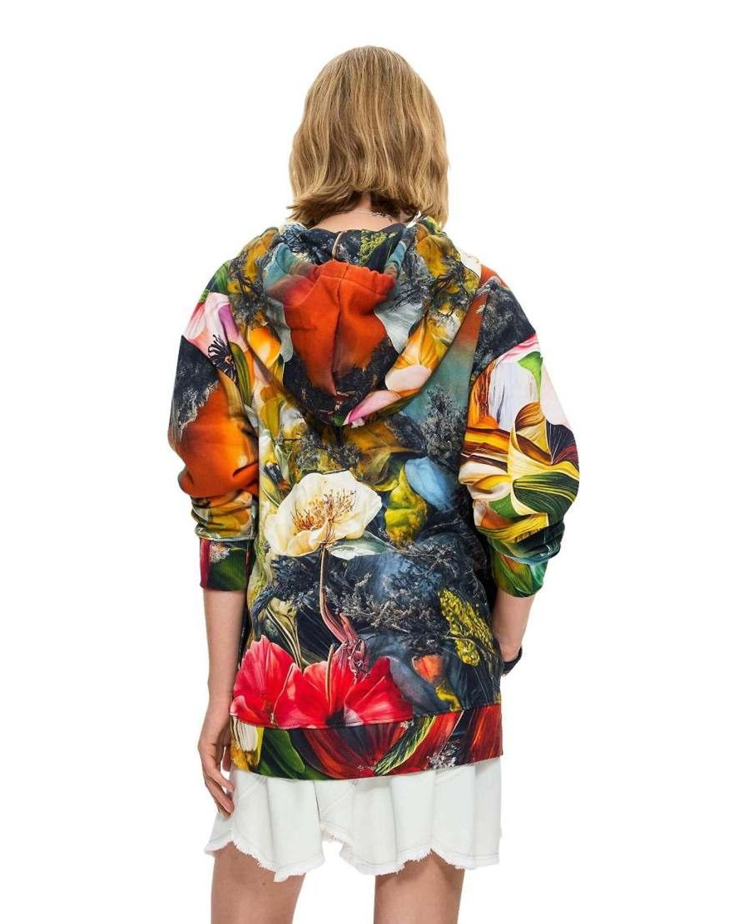 Desigual Red Printed 100% Cotton Sweatshirt