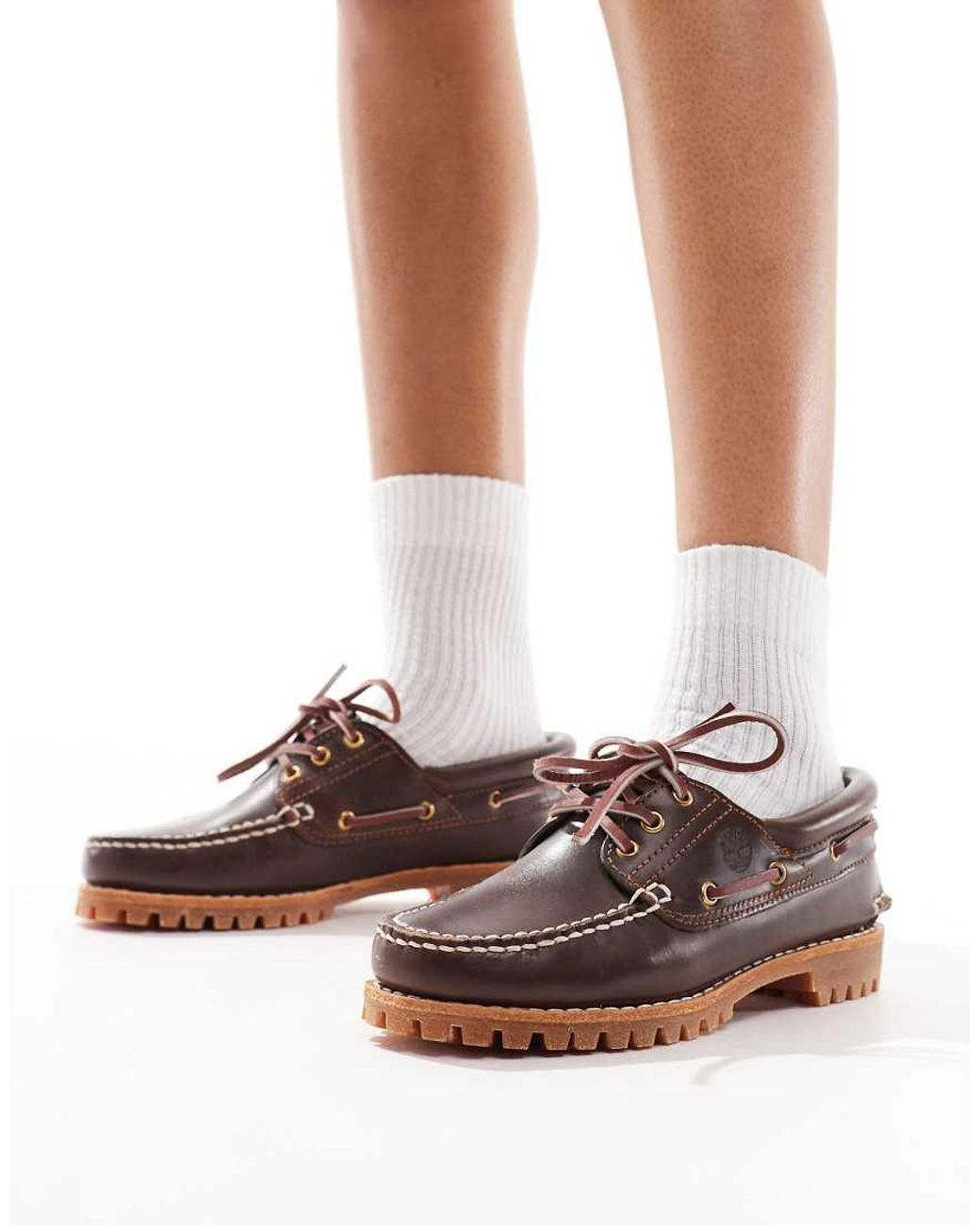 Timberland Brown Authentic Boat Shoes