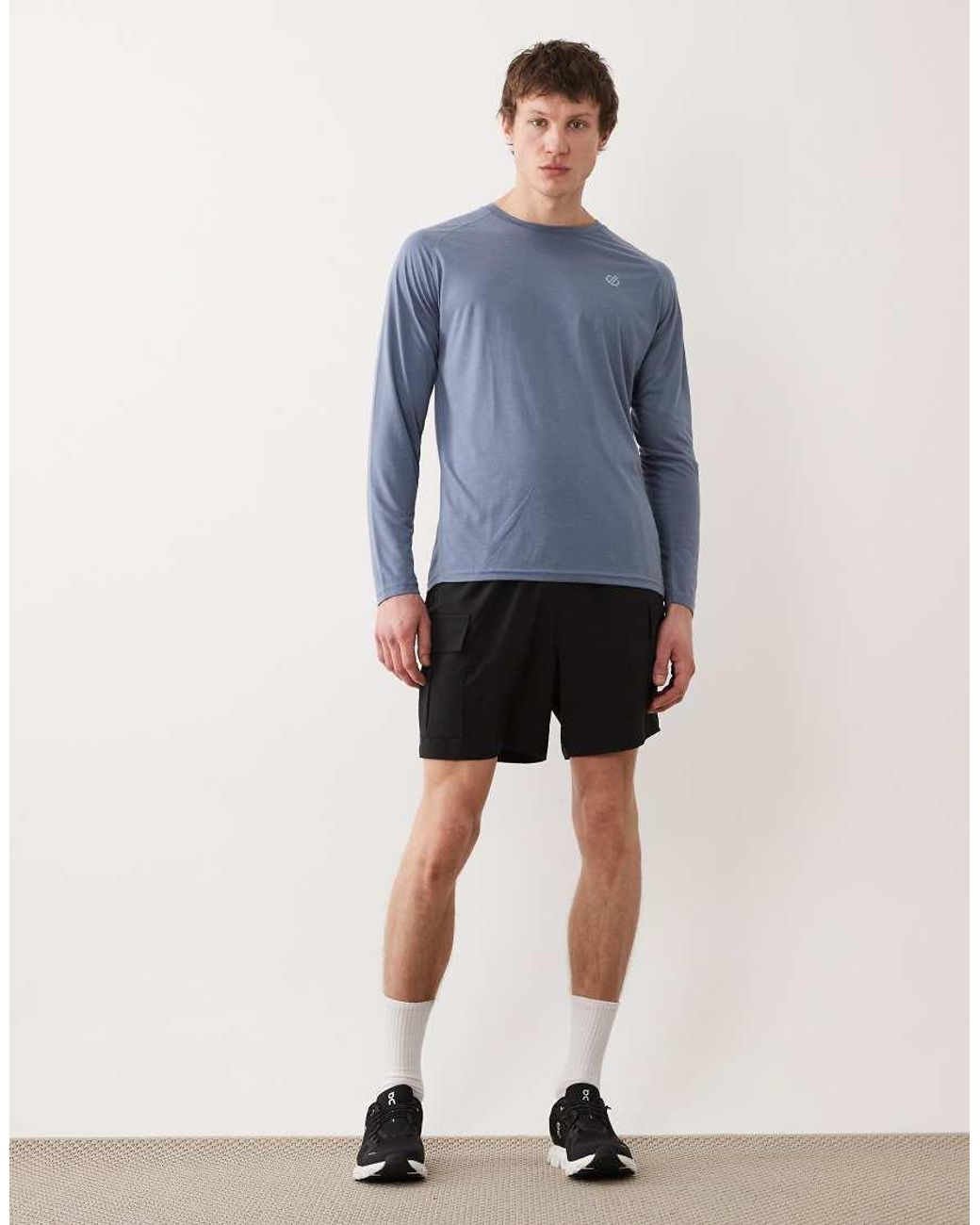 Dare 2b Blue Breathable Quick-Dry Agile Long Sleeved T-Shirt for men