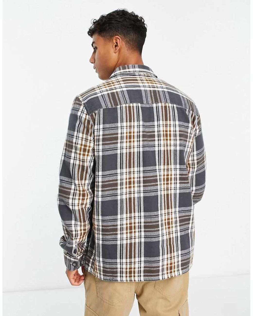 Only & Sons Gray Flannel Overshirt for men