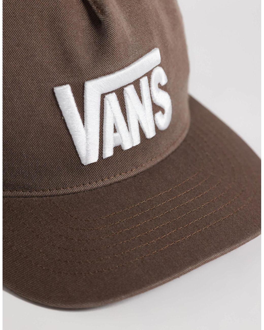 Vans Brown Stretch logo snapback