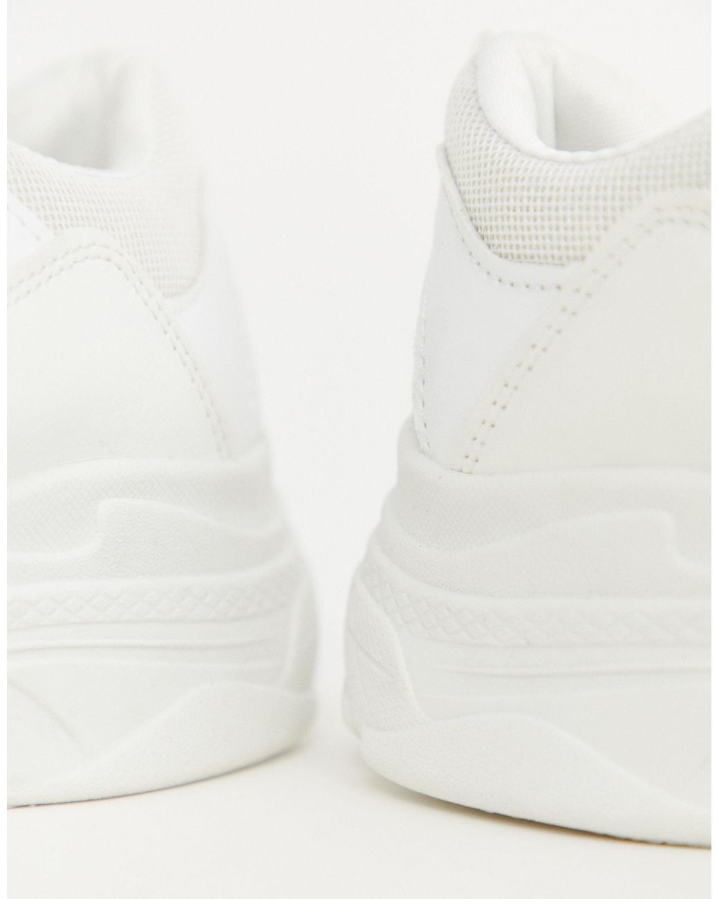 public desire fiyah white chunky sneakers