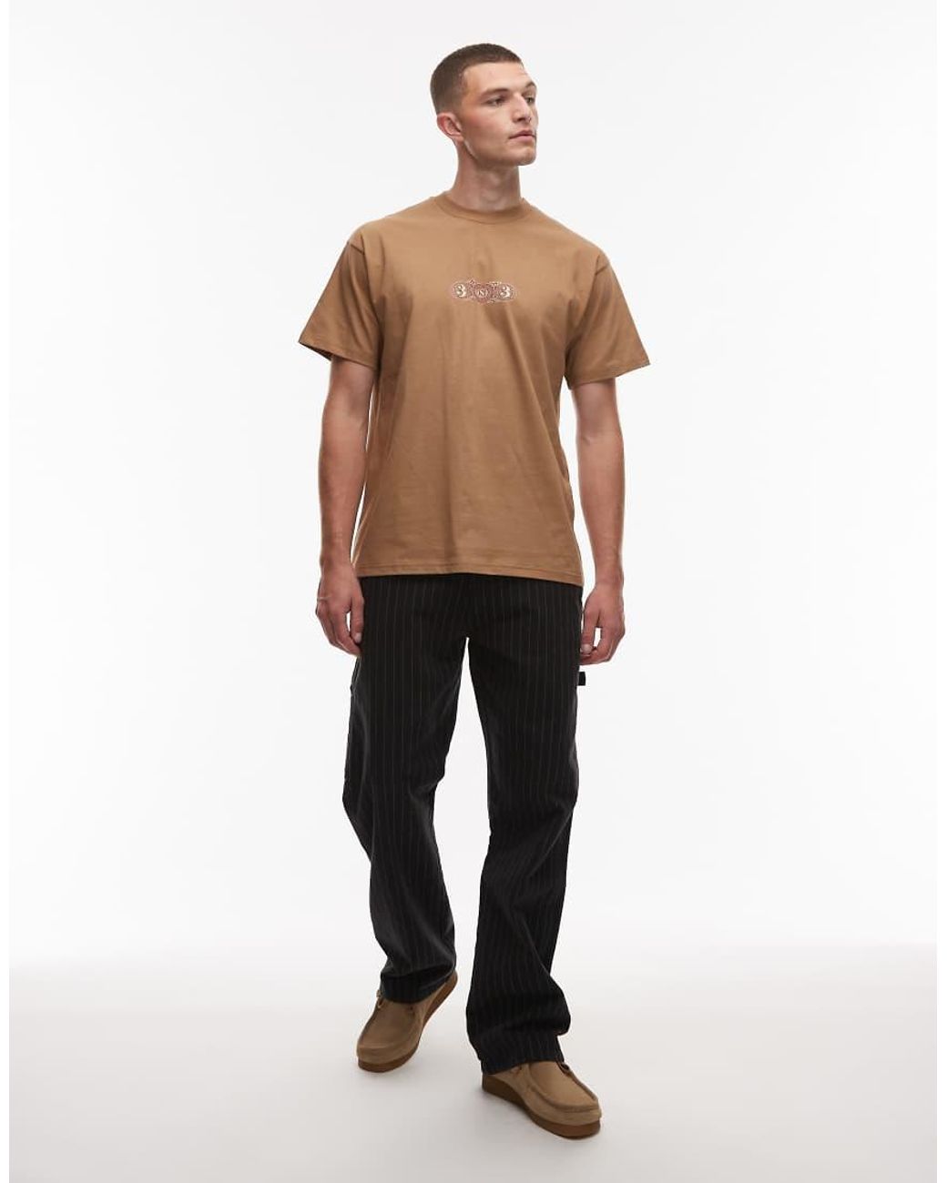 Carhartt Other Stories Top Met Getailleerde Taille, Schoudervulling En Open Rug in het Brown voor heren