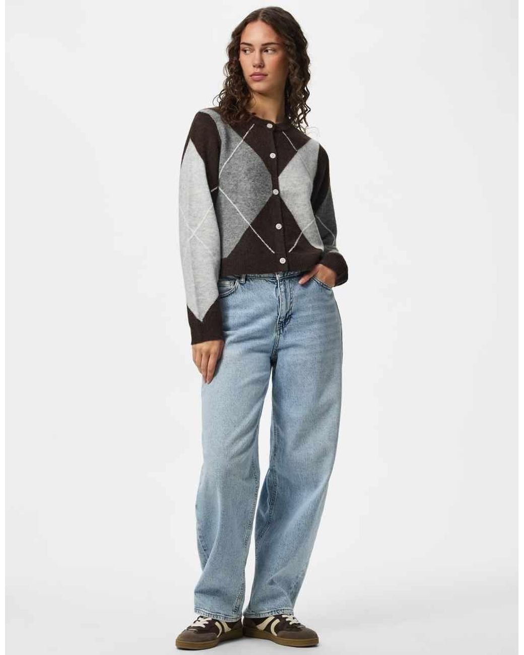 Pieces Black Knitted Cardigan