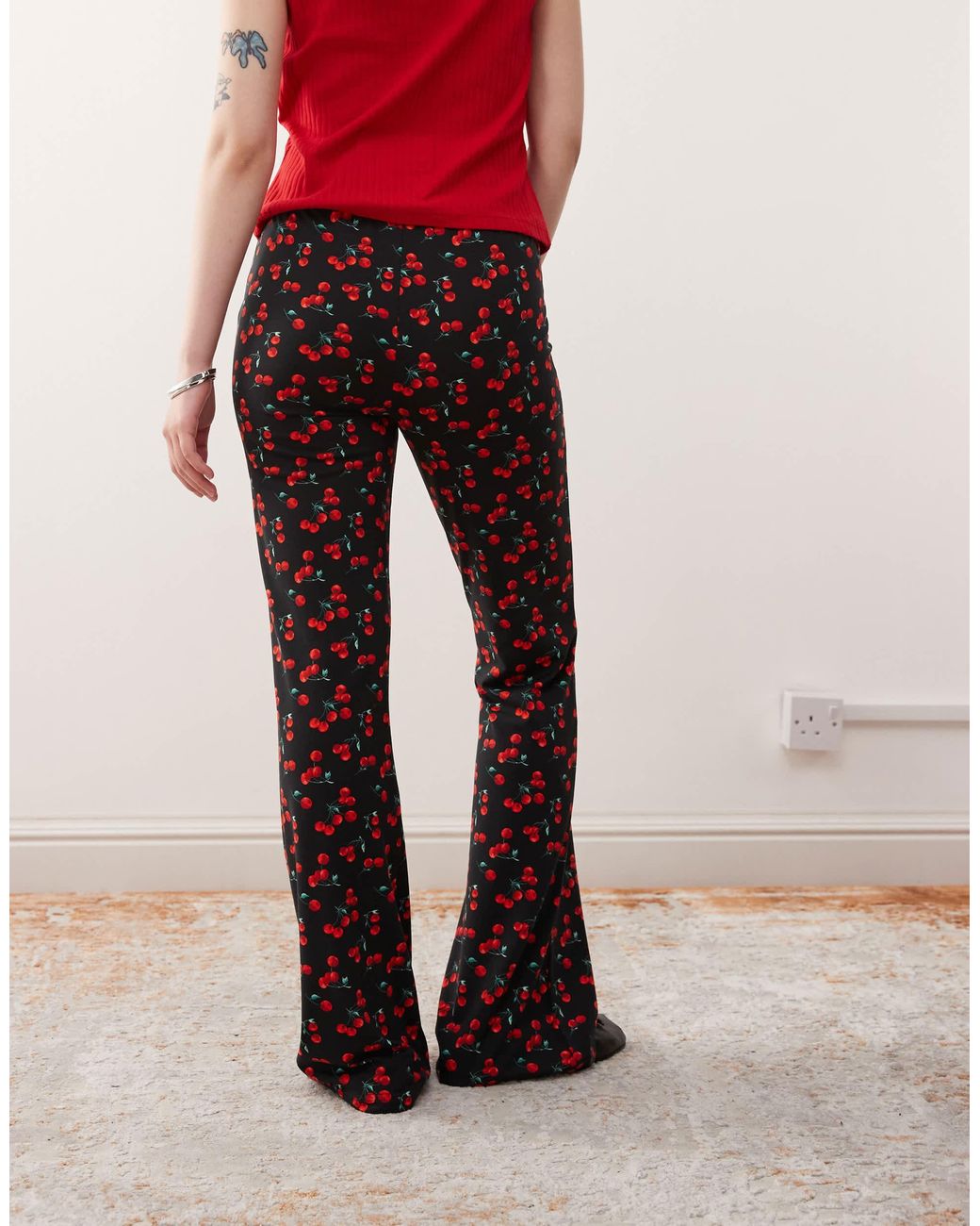 Noisy May Black Flare Trouser