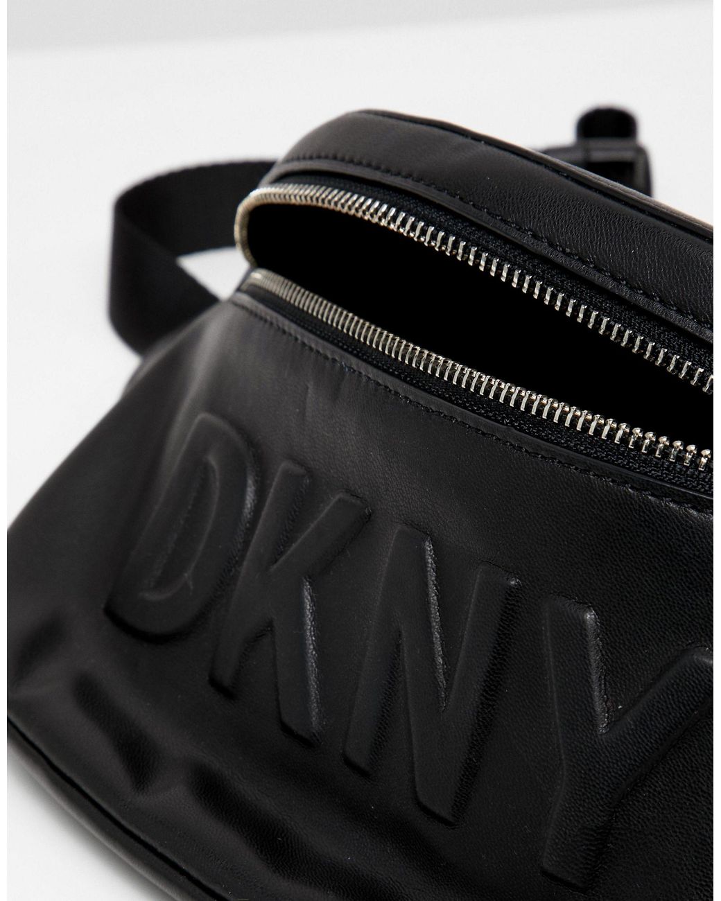 DKNY Heuptasje Met Logo in het zwart voor dames