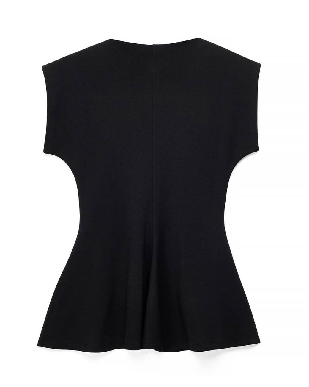 NA-KD Blue Peplum Jersey Top