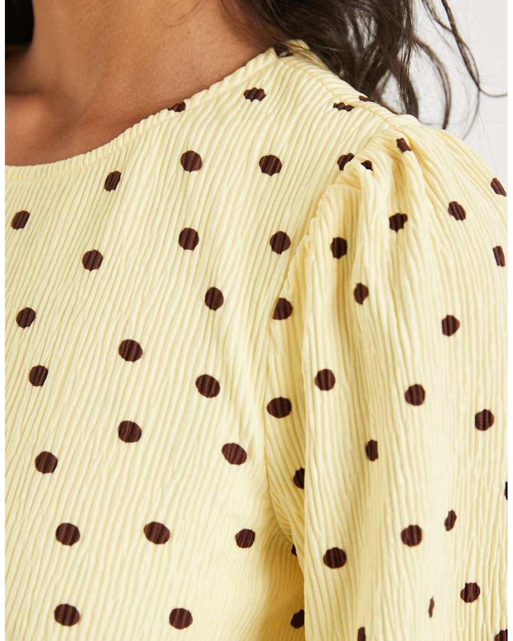 Pieces Natural Textured Tiered Mini Dress