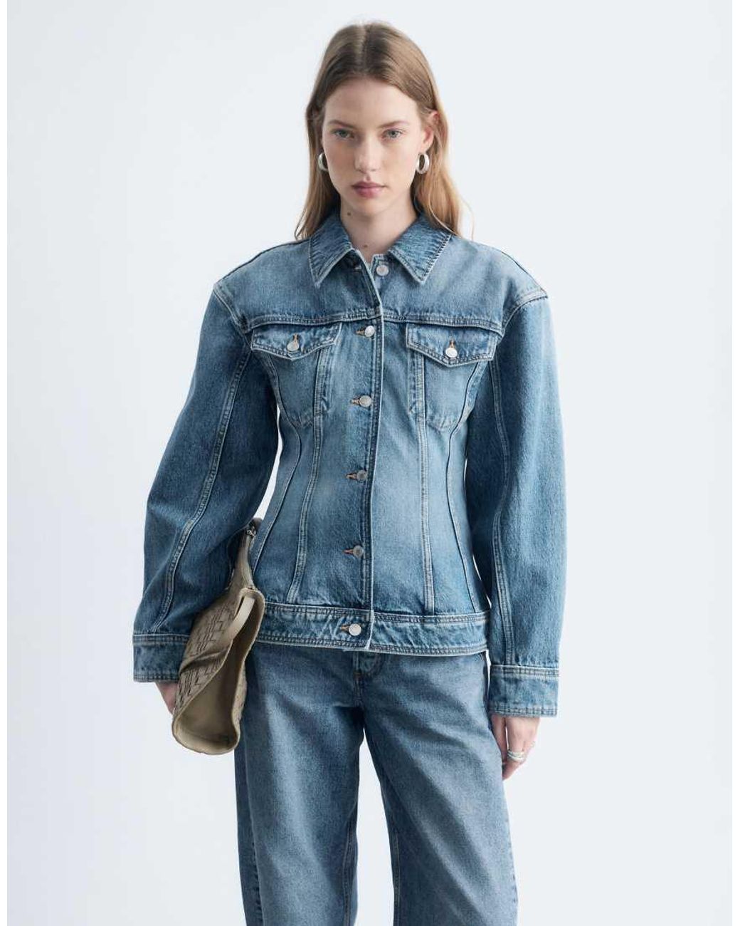 & Other Stories Blue Structred Denim Jacket