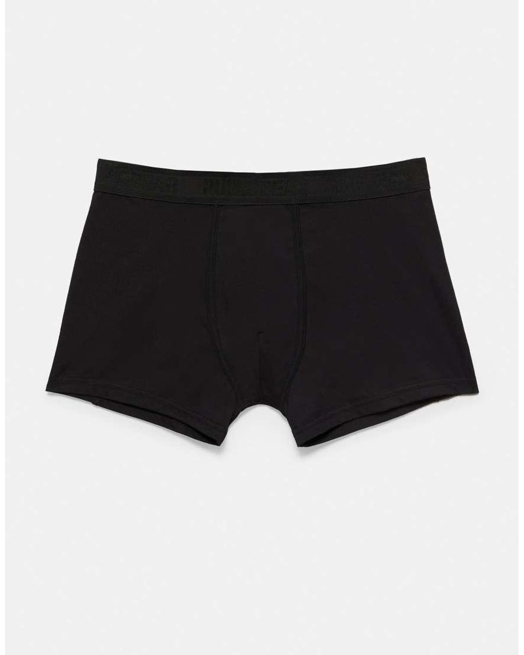 Pull&Bear Black Pack Of 3 Boxers for men